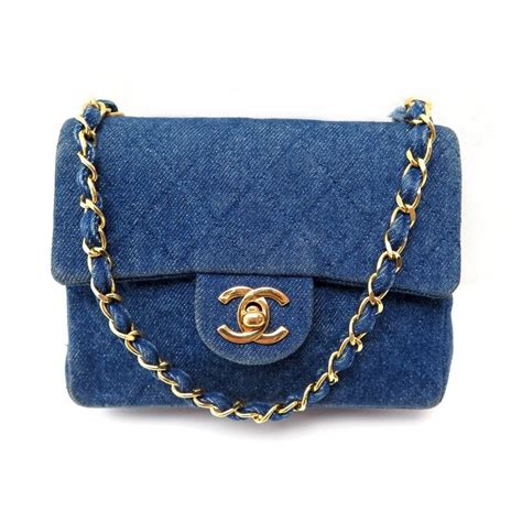 sac chanel cvip|chanel denim shopping bags.